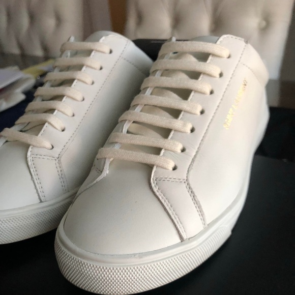 saint laurent andy leather sneaker